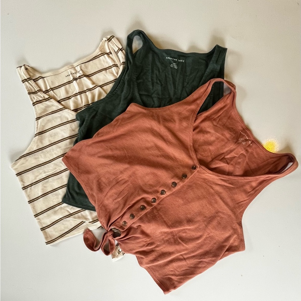 American Eagle Crop Tank Tops